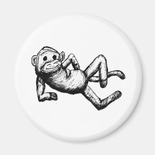 verlockendes sockmonkey magnet