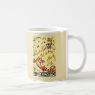 Verlockung des Untergrunds | London Vintage Plakat Kaffeetasse