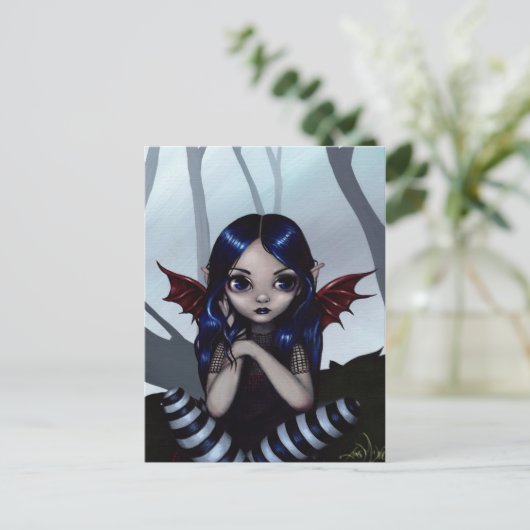 "Verloren....aber nicht besorgt" Postkarte (Stehend Vorderseite)