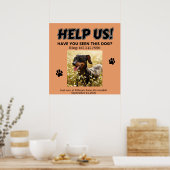 VERLOREN DOG POSTER. HELFEN SIE UNS! Details Poste Poster (Küche)
