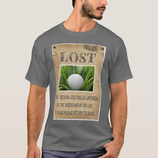 VERLOREN - Golfball T-Shirt (Vorderseite)