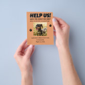 VERLOREN HUNDE FLYER. HELFEN SIE UNS! Ausführliche Flyer (Gruppe)