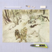 Verloren im Dunklen Wald von Arthur Rackham Seidenpapier (Handwerk)