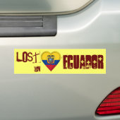 Verloren im Ecuador-Flaggen-Herzen Autoaufkleber (Auf Auto)