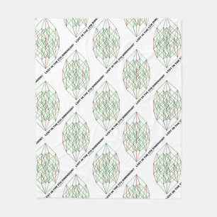 Verloren im fünften Maß? Geometrie-Würfel-Spaß Fleecedecke
