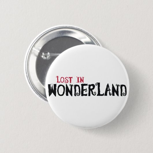 Verloren im Wunderland Button (Vorne & Hinten)