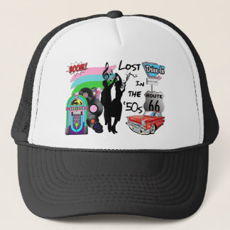 Verloren in den 50er Retro-Cool-Design Truckerkappe