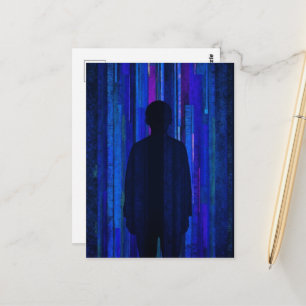 Verloren in den Algorithmus-Blues Postkarte