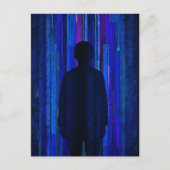 Verloren in den Algorithmus-Blues Postkarte (Vorderseite)