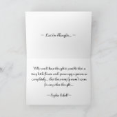 ~ verloren in den Gedanken… ~ Karte (Innenseite)