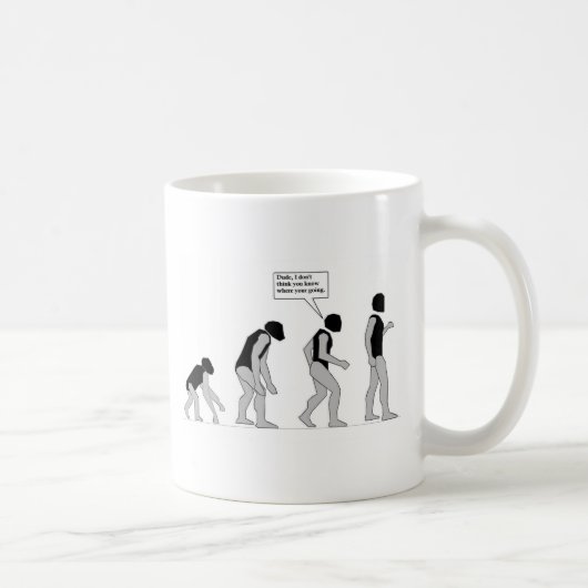 Verloren in der Evolution Kaffeetasse (Rechts)