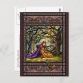 Verloren in der Holzpostkarte Postkarte (Vorne/Hinten)