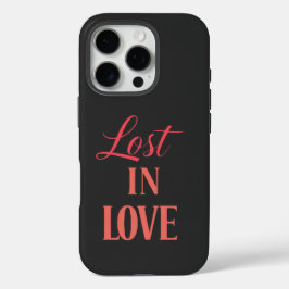 Verloren in der Liebe Romantische Typografie iPhone 16 Pro Hülle