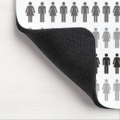 Verloren in der Menge Mousepad (Ecke)