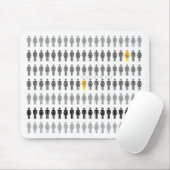 Verloren in der Menge Mousepad (Mit Mouse)