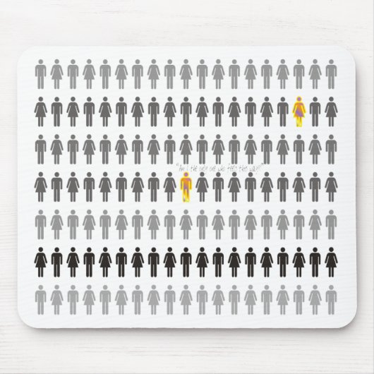 Verloren in der Menge Mousepad (Vorne)