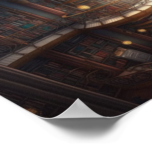 "Verloren in der Zeit": Ein Steampunk-inspiriert B Poster (Ecke)