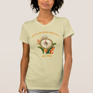 Verloren in die richtige Richtung, Retro Vintage K T-Shirt