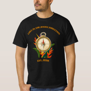 Verloren in die richtige Richtung, Retro Vintage K T-Shirt