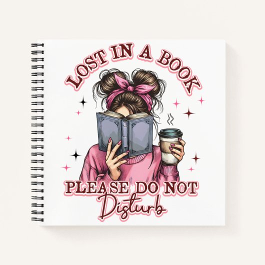 Verloren in einem Buch... Notizblock (Vorderseite)