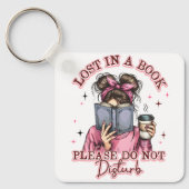 Verloren in einem Buch... Schlüsselanhänger (Vorderseite)
