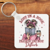 Verloren in einem Buch... Schlüsselanhänger (Vorderseite)