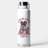 Verloren in einem Buch... Trinkflasche (Rückseite)
