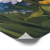 Verloren in einem Feld der Blume Landschaftsposter Poster (Ecke)