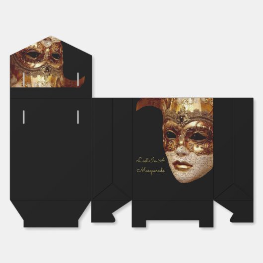 Verloren in einem Maskentanz Halloween-Party Geschenkschachtel (Ungefaltet)