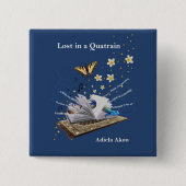 Verloren in einem Quatrain Button von Adiela Akoo (Vorderseite)