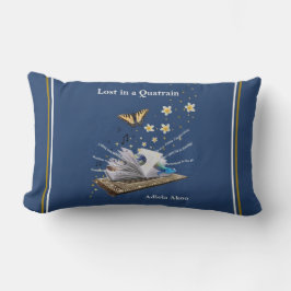 Verloren in einem Quatrain-Kissen von Adiela Akoo Lendenkissen