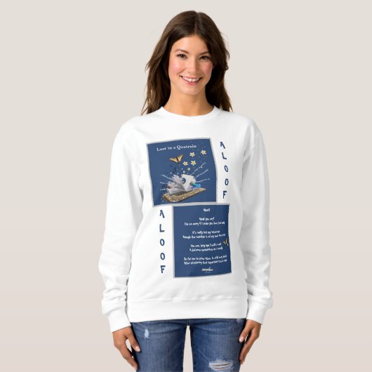 Verloren in einem Quatrain von Adiela Akoo - Aloof Sweatshirt (Vorne ganz)