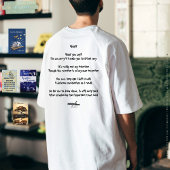 Verloren in einem Quatrain von Adiela Akoo - Aloof T-Shirt