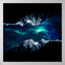 Verloren in einer Welt der Träume und Berge Poster