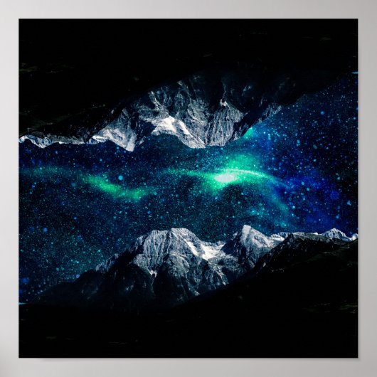 Verloren in einer Welt der Träume und Berge Poster (Vorne)