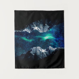 Verloren in einer Welt der Träume und Berge Wandteppich