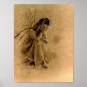 verloren in Gedanken (braunes Papier) Poster (Vorne)