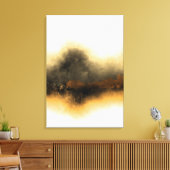 VERLOREN IN MISTY GOLD LEINWANDDRUCK (Insitu (Wohnzimmer))