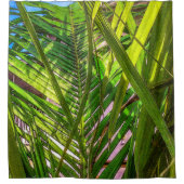 Verloren in Palm Fronds Duschvorhang (Vorderseite)