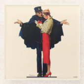 Verloren in Paris Glasuntersetzer (Vorderseite)