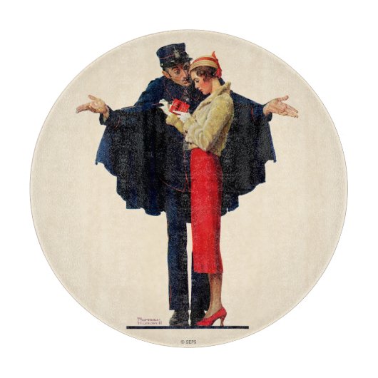 Verloren in Paris Schneidebrett (Vorderseite)