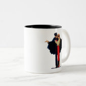 Verloren in Paris Zweifarbige Tasse (VorderseiteRechts)