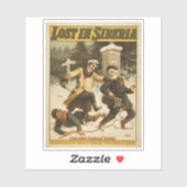 Verloren in Sibirien, Circa 1898. Aufkleber (Blatt)