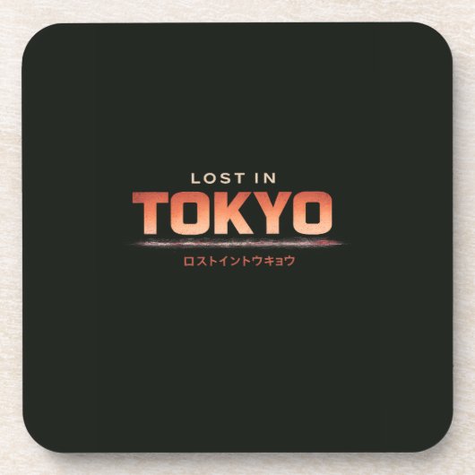 Verloren in Tokio Getränkeuntersetzer (Vorderseite)