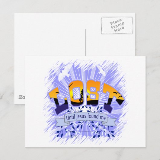 VERLOREN POSTKARTE (Vorne/Hinten)