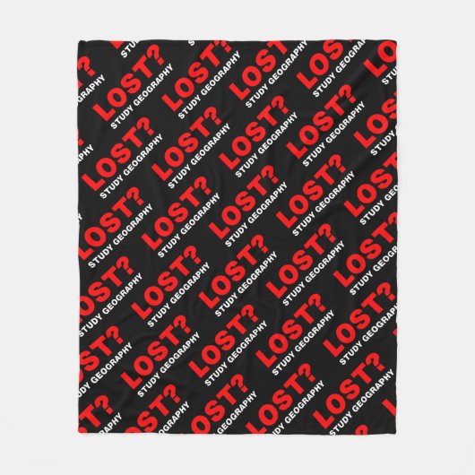 Verloren? Studiengeografie Fleecedecke (Vorderseite)
