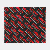 Verloren? Studiengeografie Fleecedecke (Vorderseite (Horizontal))