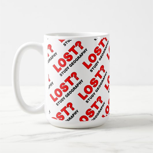 Verloren? Studiengeografie Kaffeetasse (Links)