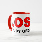 Verloren? Studiengeografie Tasse (Vorderseite Links)