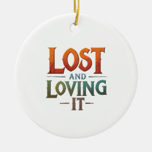 Verloren und es Lieben Keramik Ornament